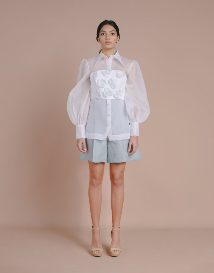 ANA MARIA BLOUSE + FLORAL CROPPED TOP