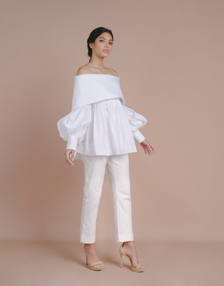 PLEATED BLOUSE