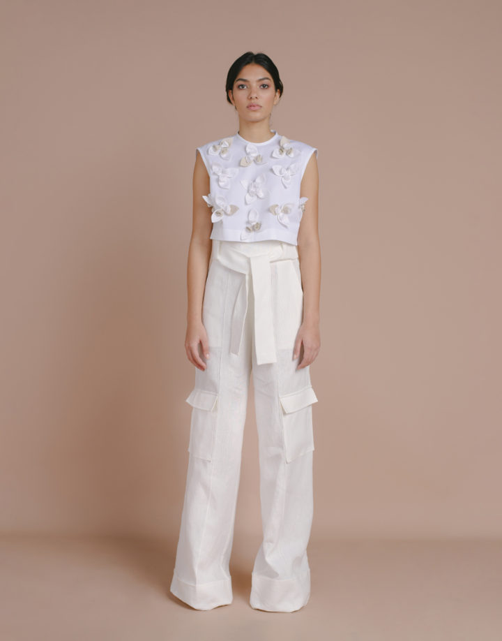 FLORAL CROPPED TOP