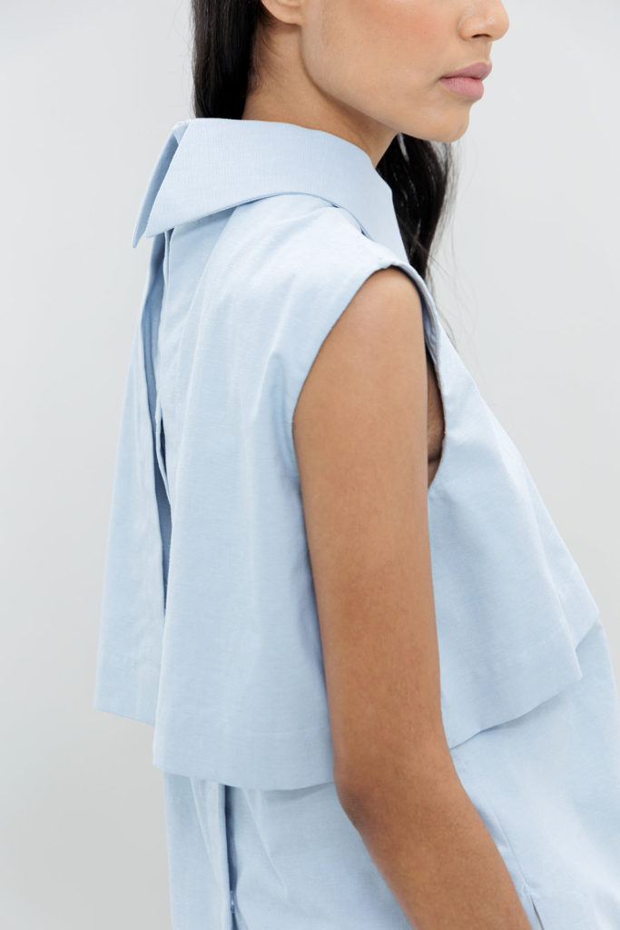 Ava Langaermet Bluse
