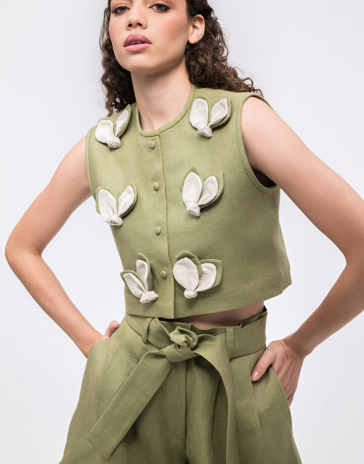 VESTE CROPPED TOP